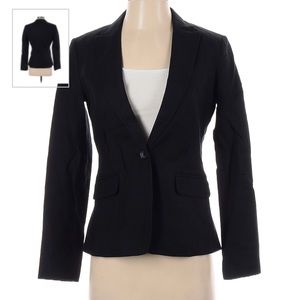 Black Cotton Blazer